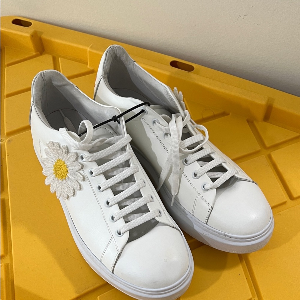 Joshua White/Yellow Floral Women's Sneakers Size 41